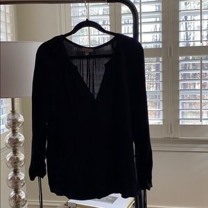 Point Sur black blouse